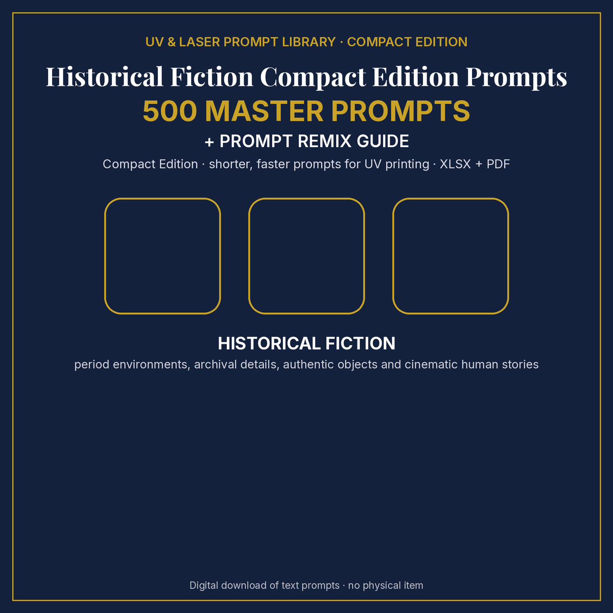 Historical Fiction Compact Edition Prompts: cover