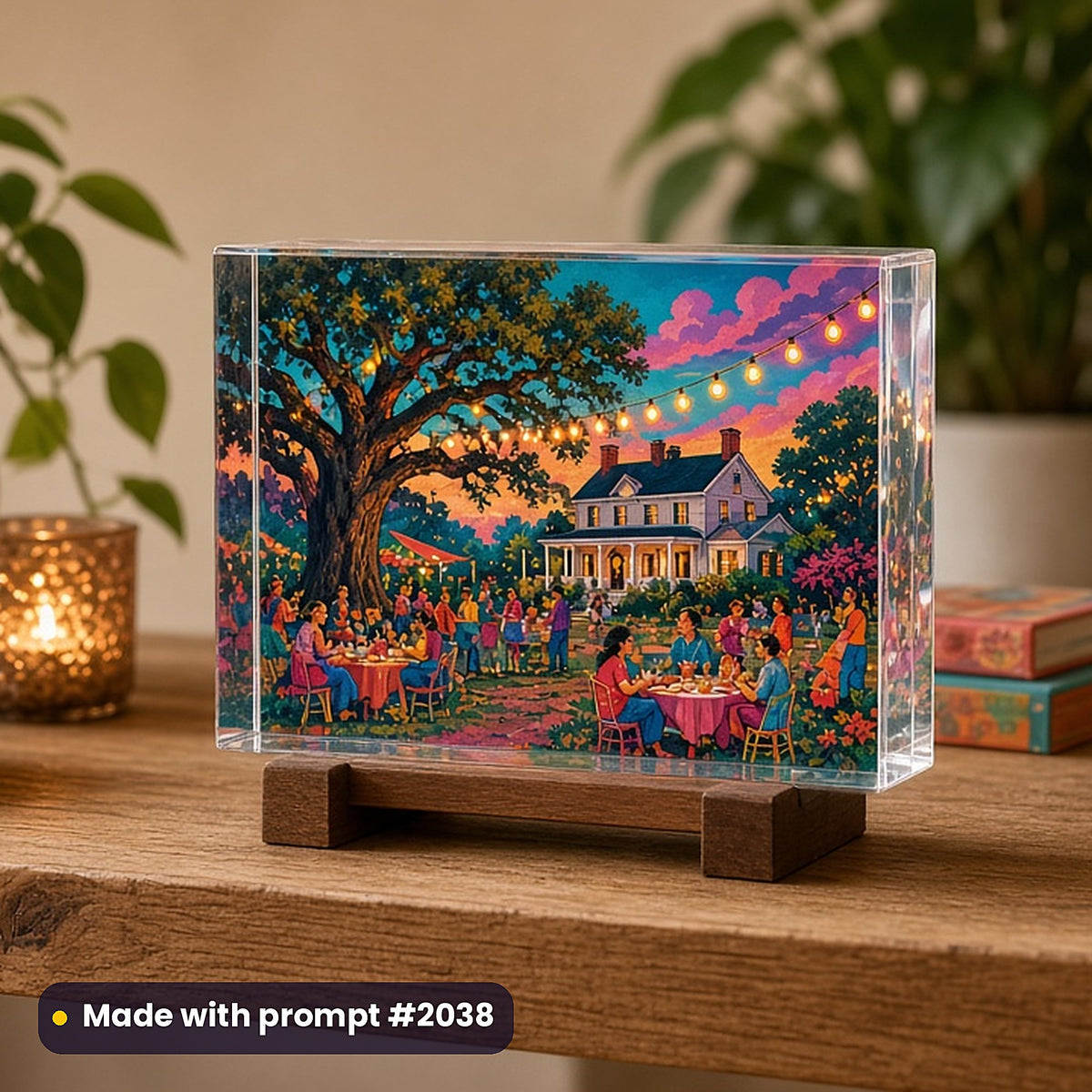 Fantasy, Sci-Fi & Saga Compact Edition Library: realistic UV-printed mockup, made with prompt #2038