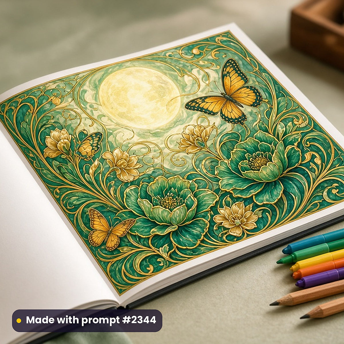 Gift, Travel & Activity Books Compact Edition Library: realistic UV-printed mockup, made with prompt #2344