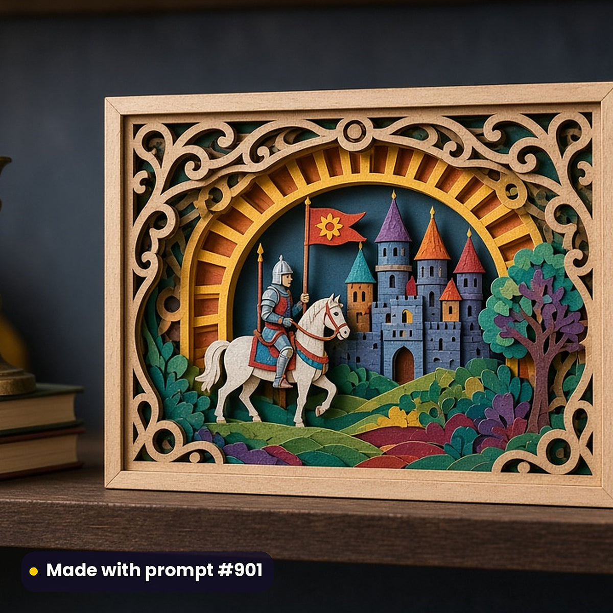 Gothic, Steampunk & Academia Compact Edition Library: realistic UV-printed mockup, made with prompt #901