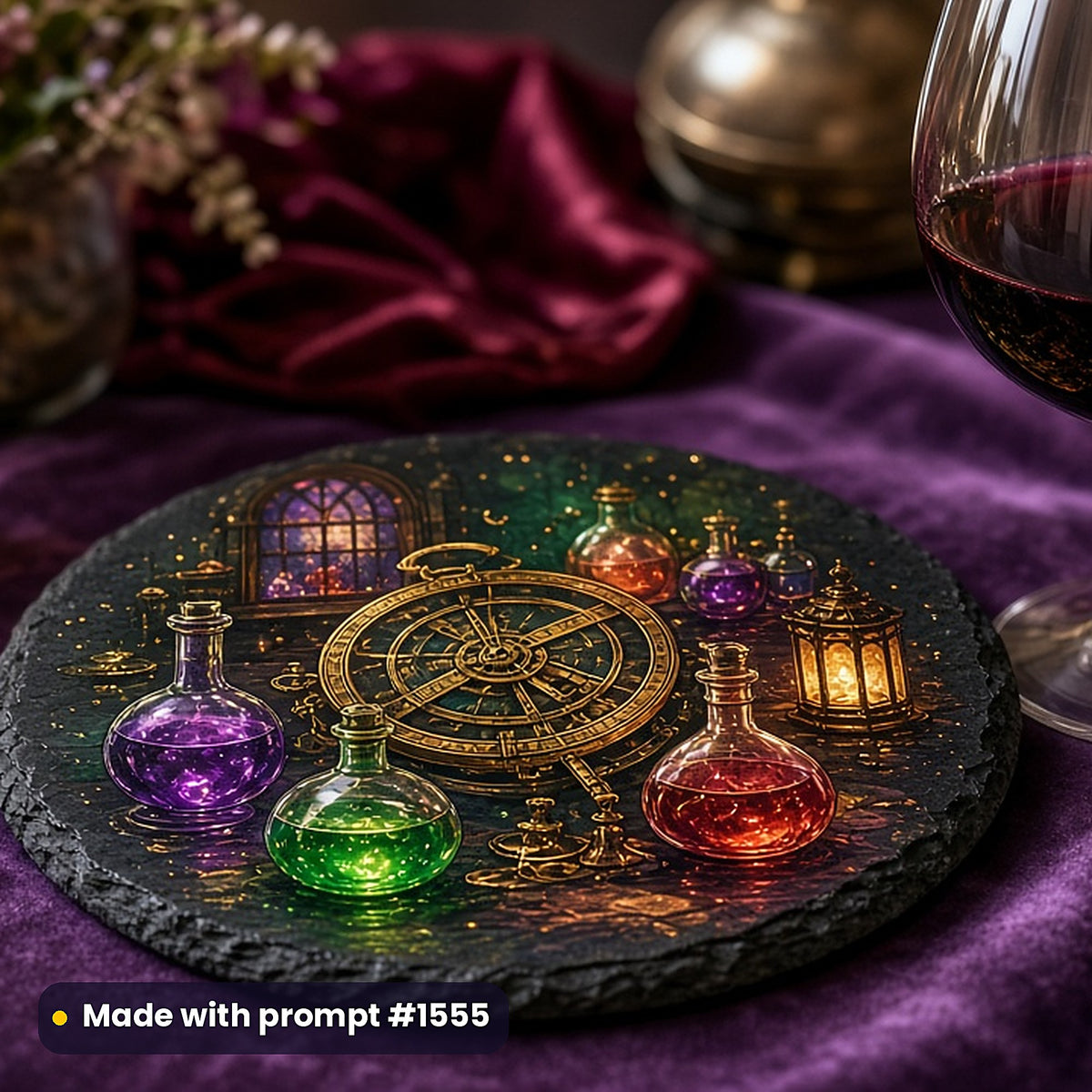 Gothic, Steampunk & Academia Compact Edition Library: realistic UV-printed mockup, made with prompt #1555