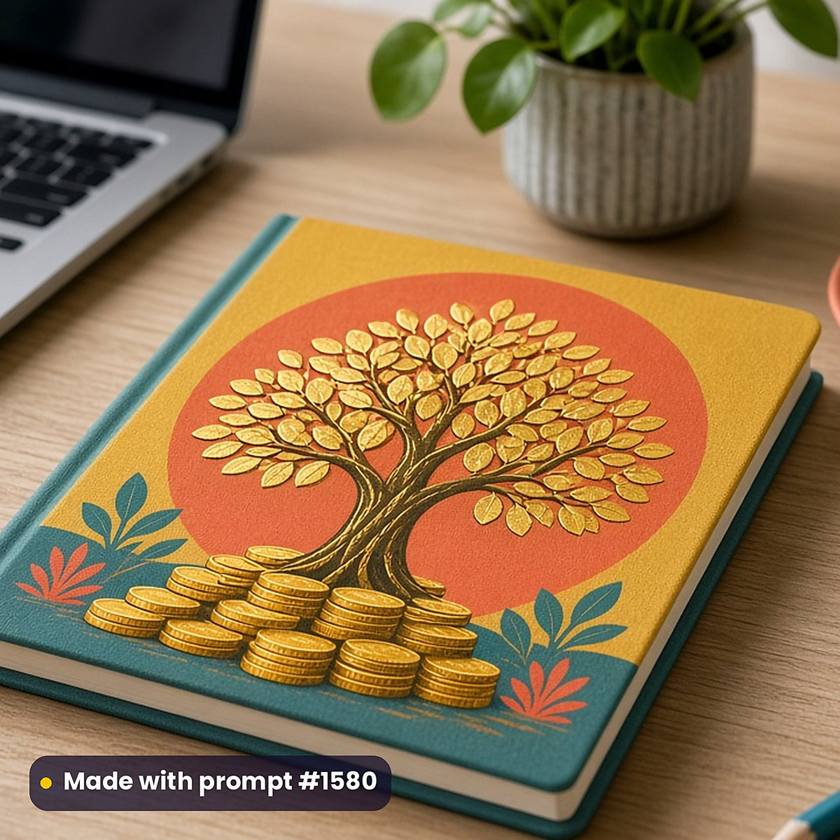 Non-Fiction & Lifestyle Compact Edition Library: realistic UV-printed mockup, made with prompt #1580
