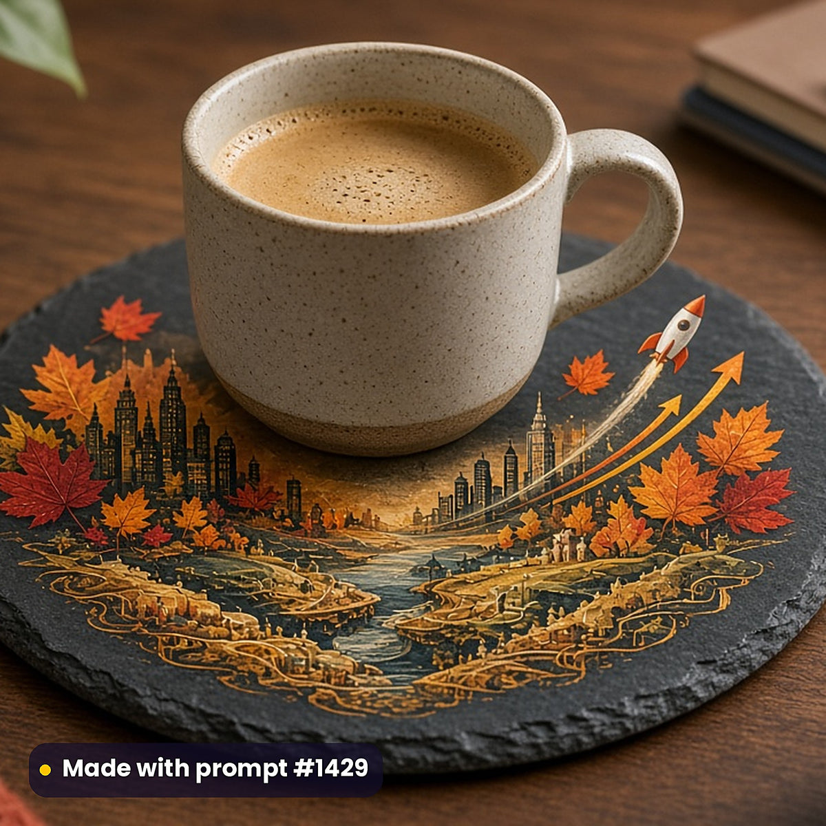 Non-Fiction & Lifestyle Compact Edition Library: realistic UV-printed mockup, made with prompt #1429