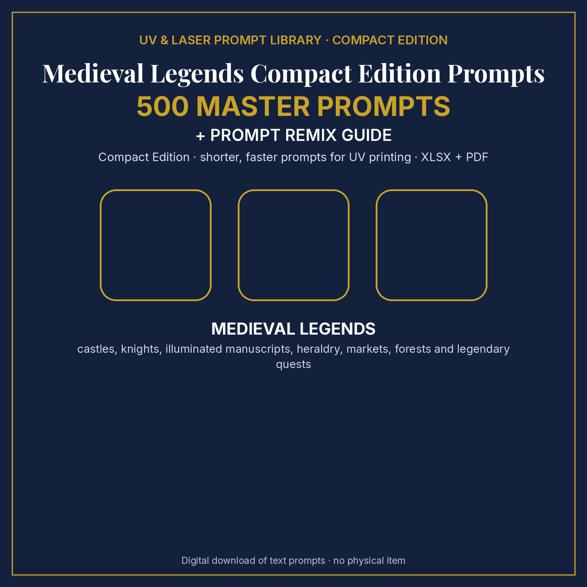 Medieval Legends Compact Edition Prompts: cover