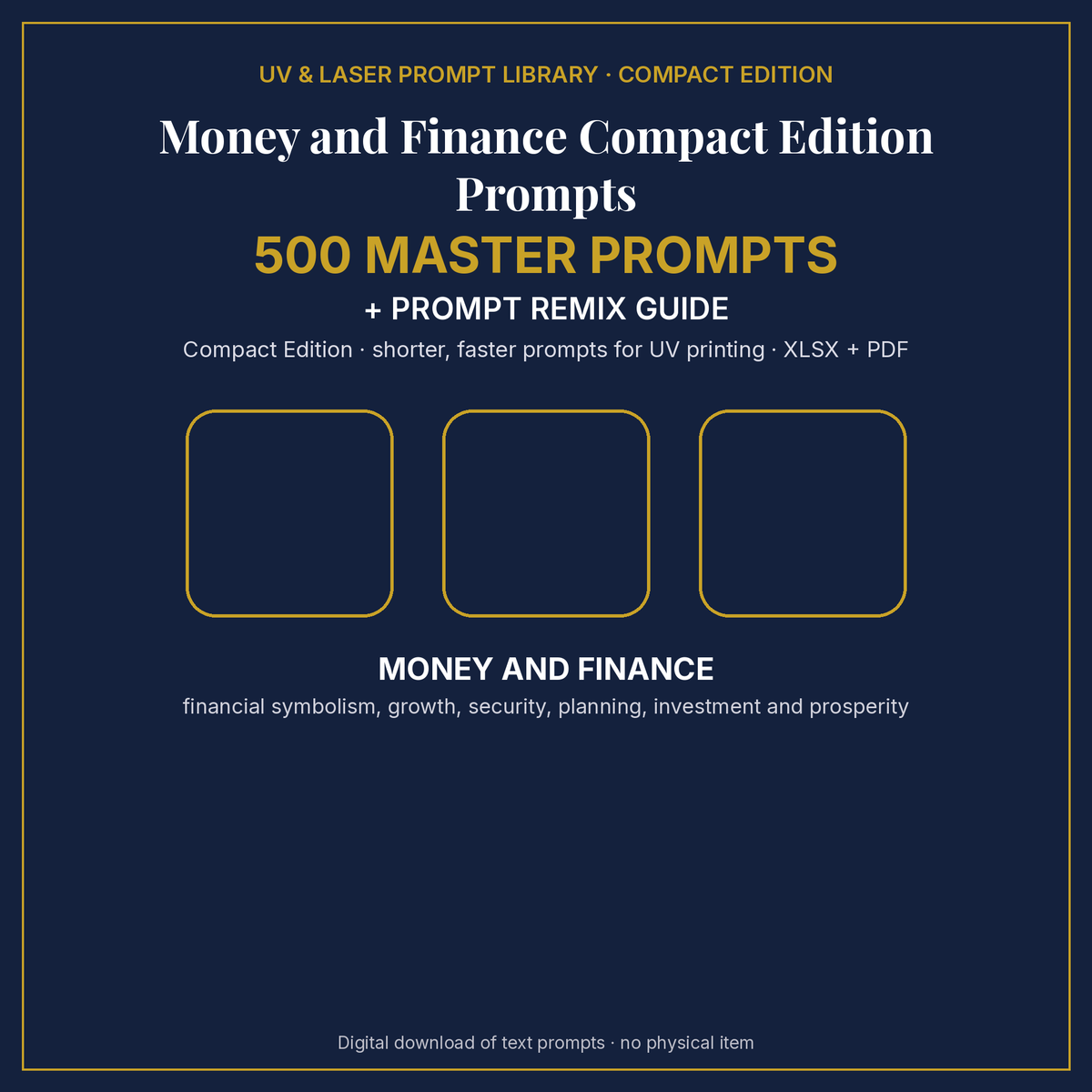 Money and Finance Compact Edition Prompts: cover