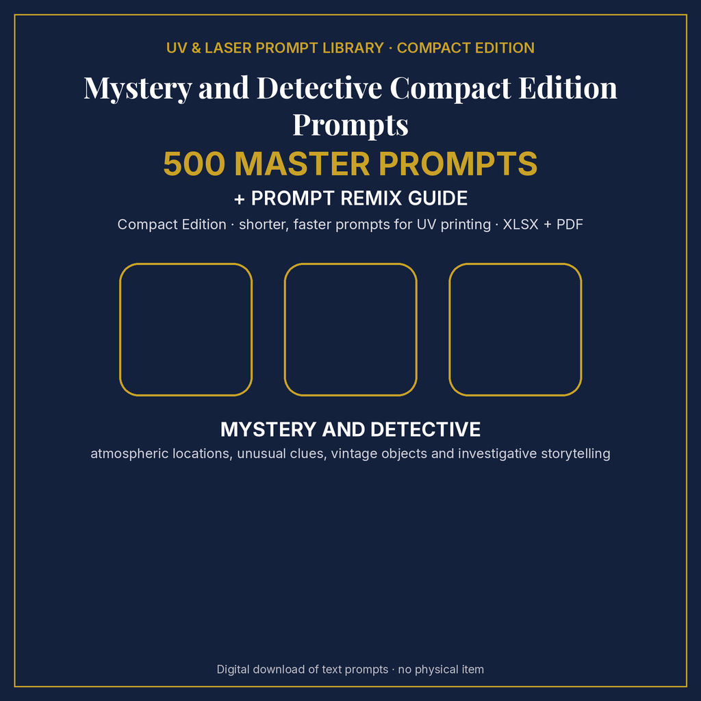 Mystery and Detective Compact Edition Prompts: cover
