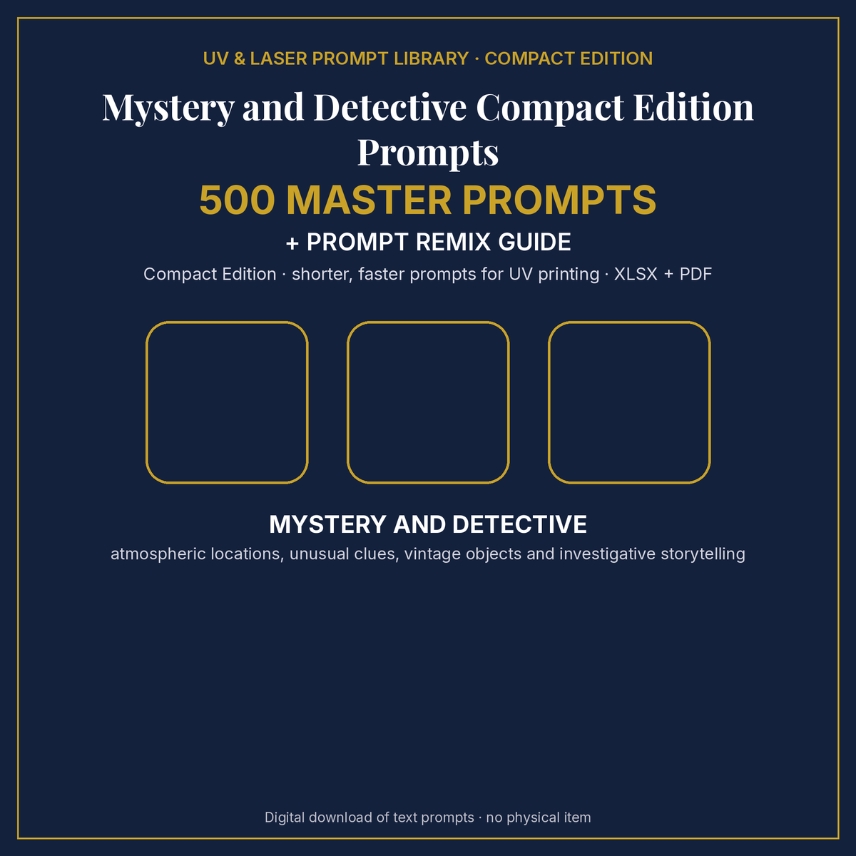 Mystery and Detective Compact Edition Prompts: cover