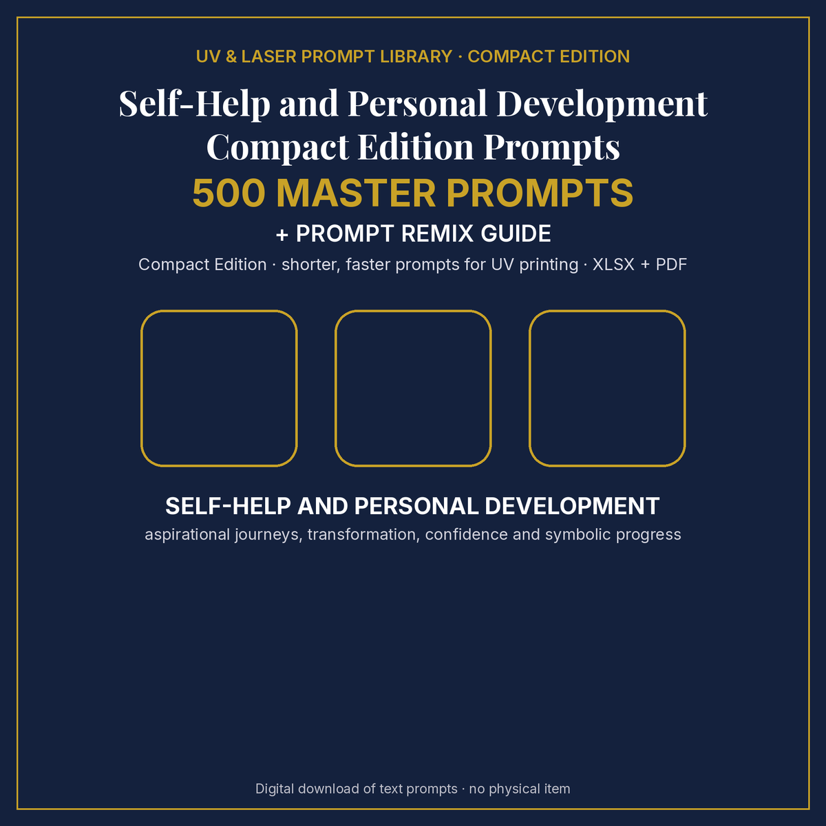 Self-Help and Personal Development Compact Edition Prompts: cover