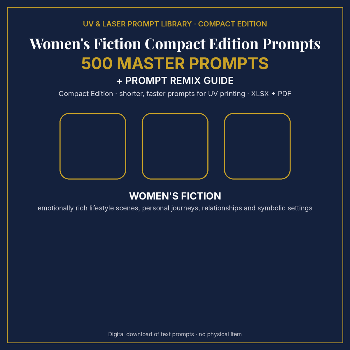Women's Fiction Compact Edition Prompts: cover