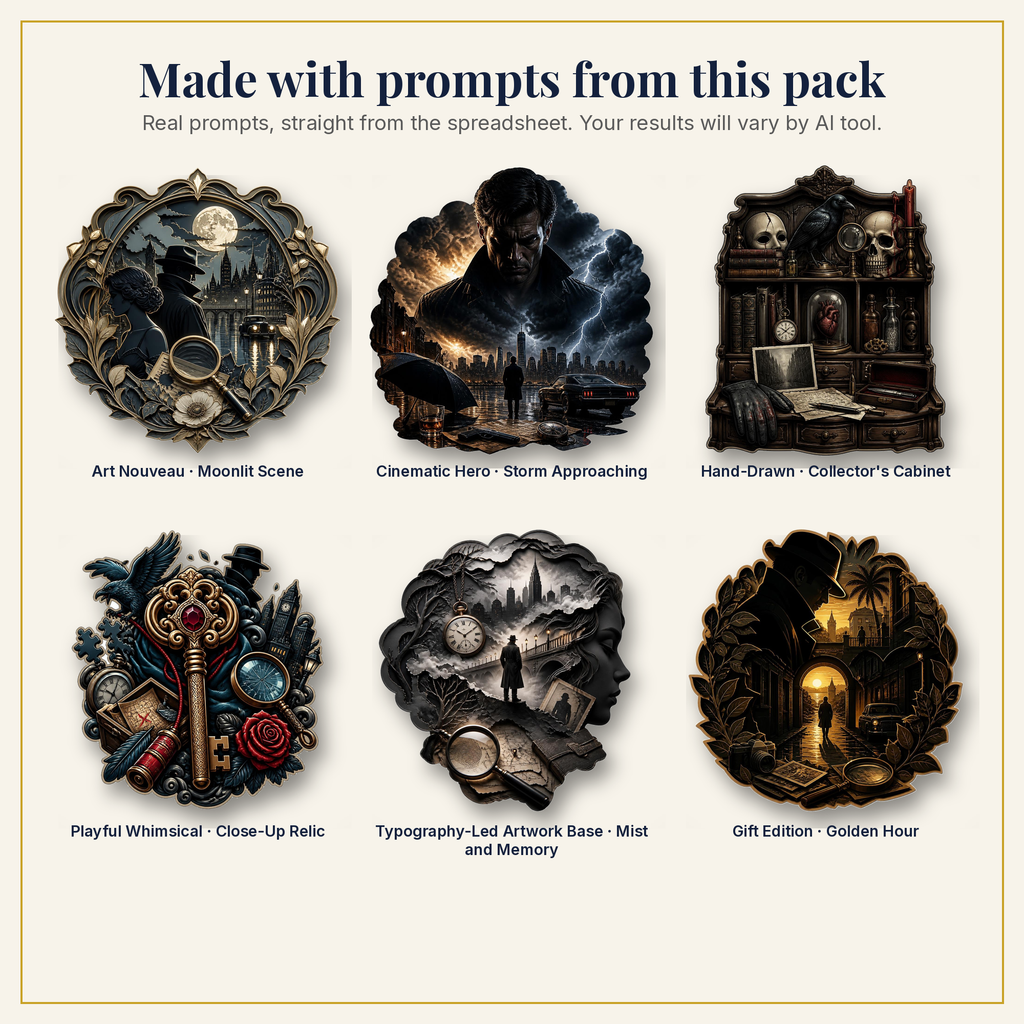 Sample artwork made with prompts from this pack