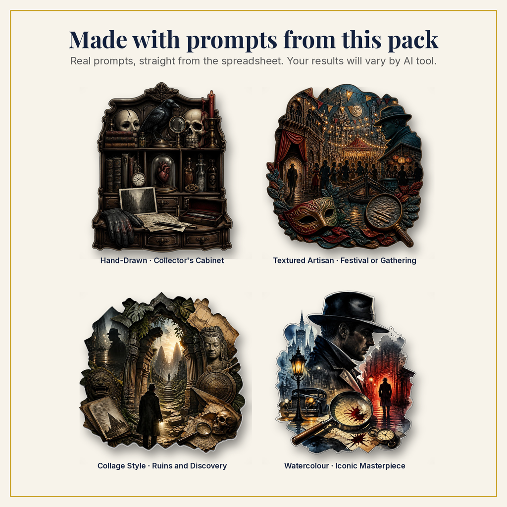 Sample artwork made with prompts from this pack