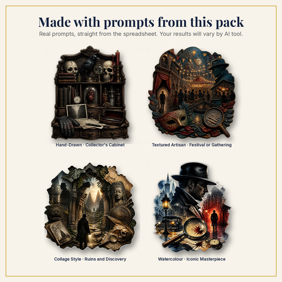 Sample artwork made with prompts from this pack