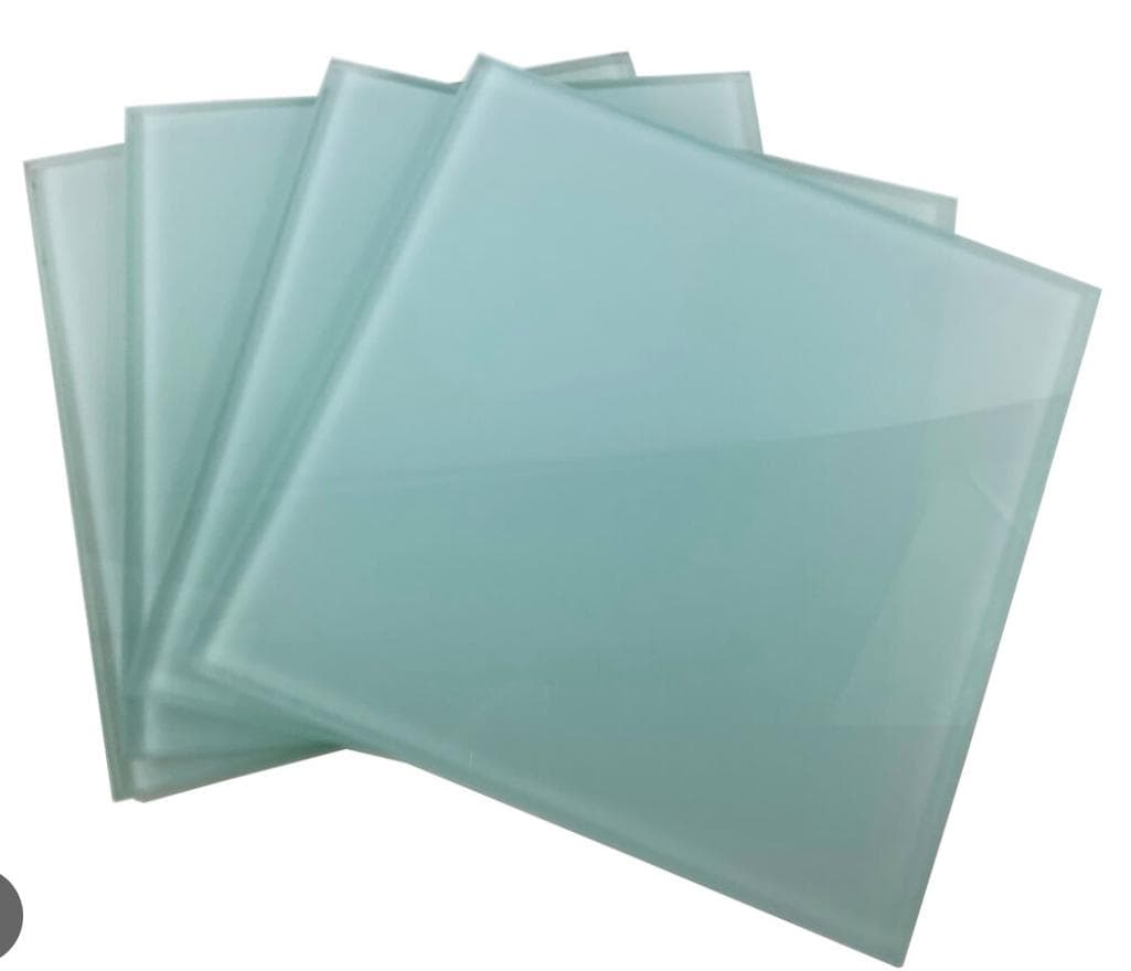 120 Blank Premium Sublimation  Square Glass Coasters-- Photo sample shows printed,