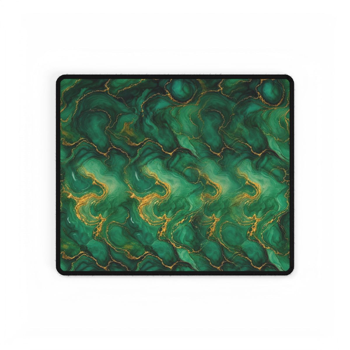 Emerald Tide-Pool Pour Desk Mat – 14.4 × 12.1