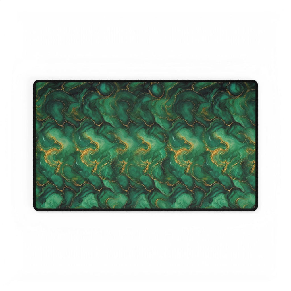 Emerald Tide-Pool Pour Desk Mat – 23.6 × 13.8
