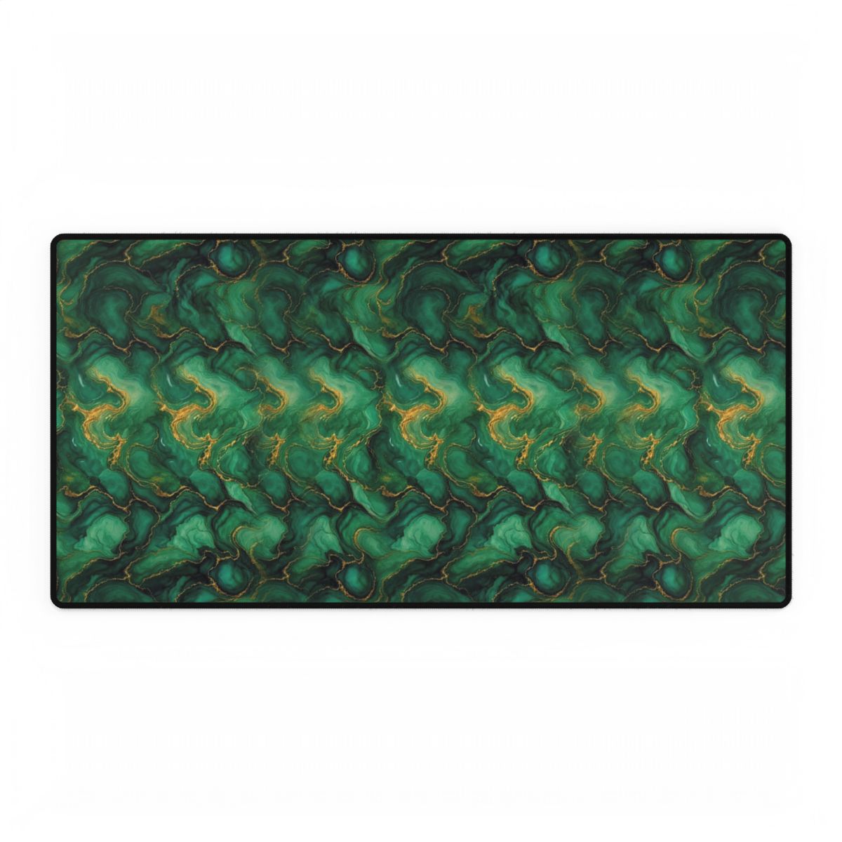 Emerald Tide-Pool Pour Desk Mat – 31.5 × 15.5
