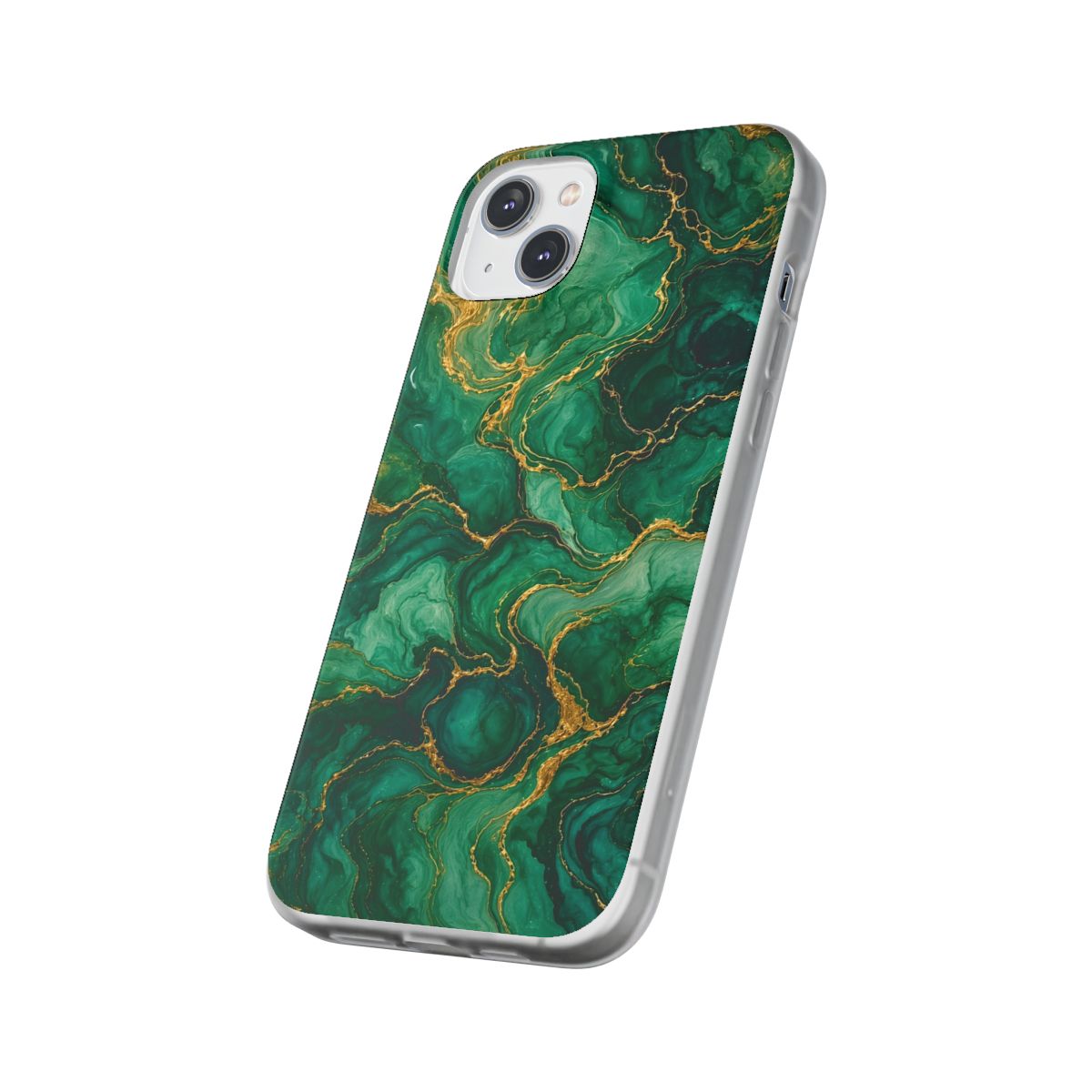 Emerald Tide-Pool Pour Flexi Phone Case – iPhone 14 Plus