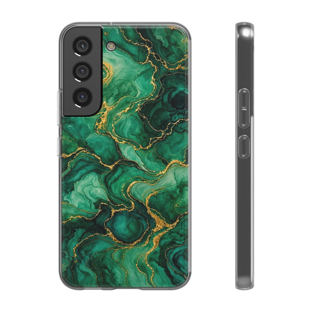 Emerald Tide-Pool Pour Flexi Phone Case – Samsung Galaxy S22
