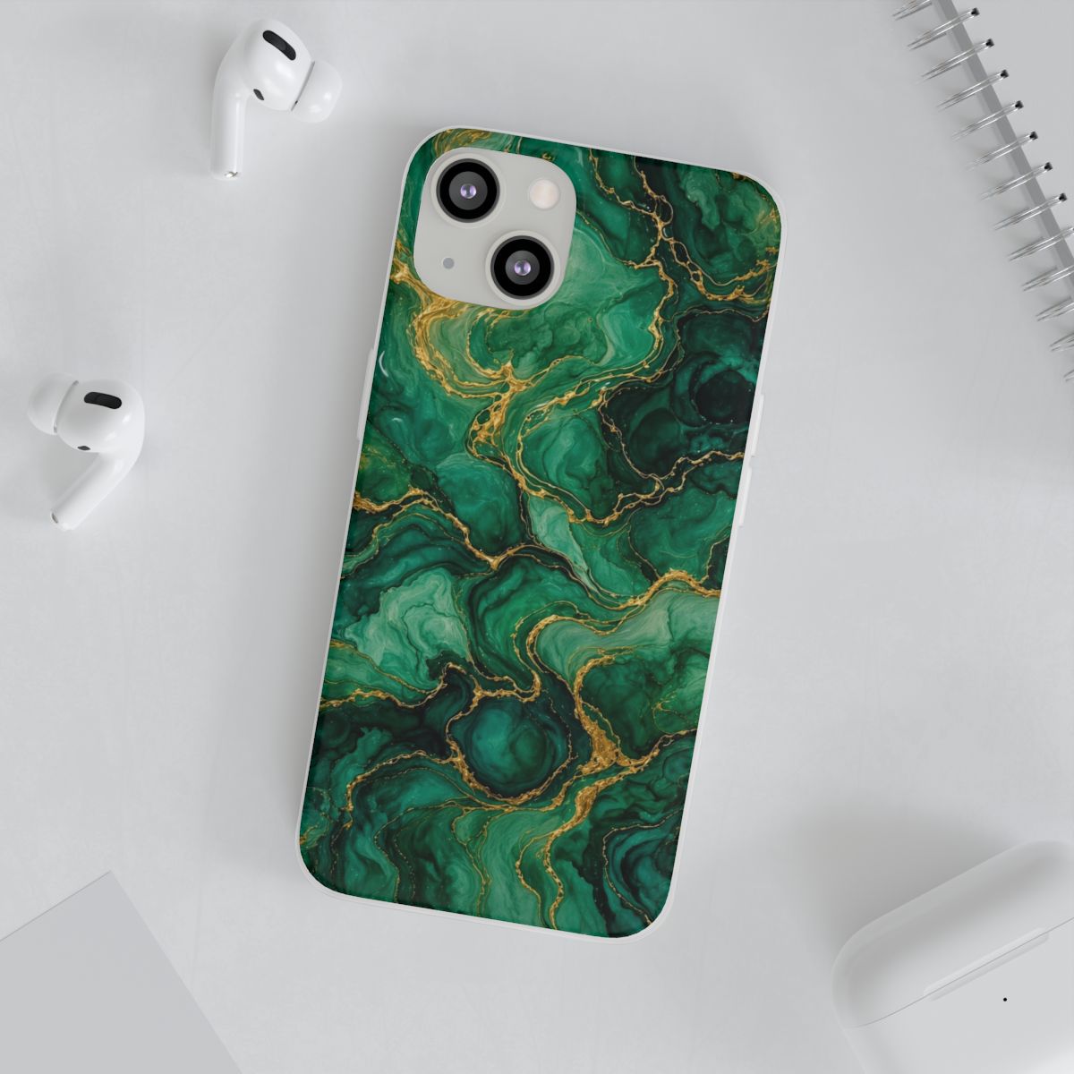 Emerald Tide-Pool Pour Flexi Phone Case – iPhone 13