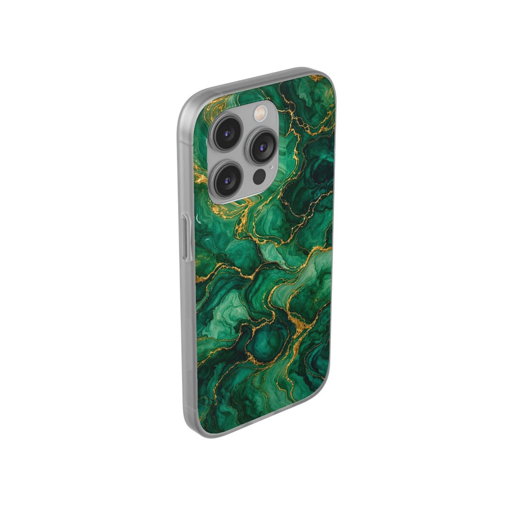 Emerald Tide-Pool Pour Flexi Phone Case – iPhone 14 Pro