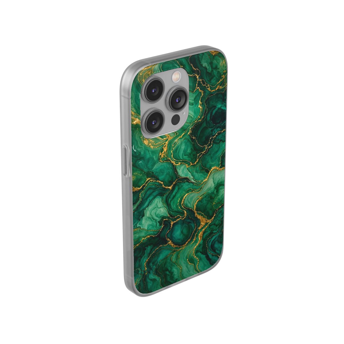 Emerald Tide-Pool Pour Flexi Phone Case – iPhone 14 Pro