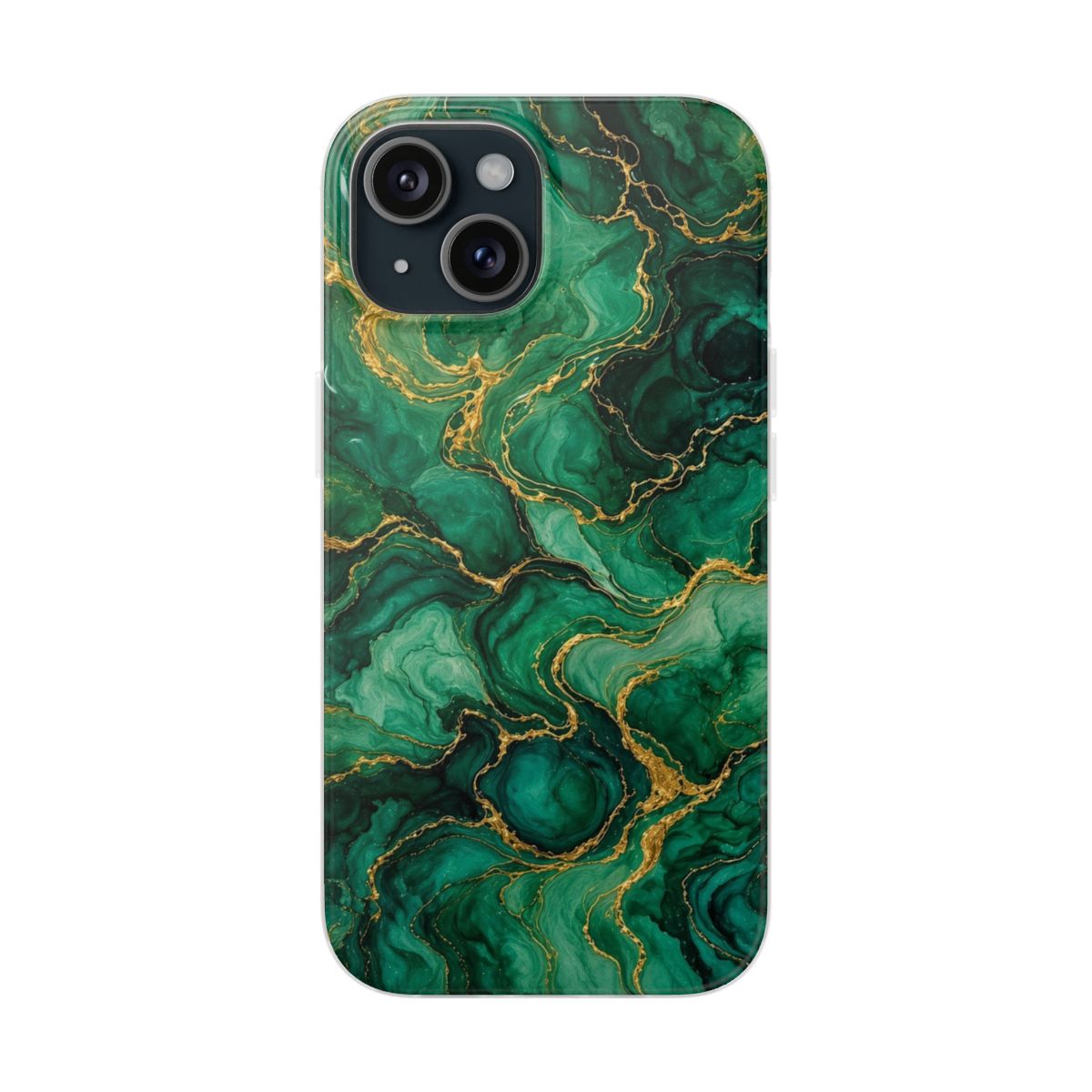 Emerald Tide-Pool Pour Flexi Phone Case – iPhone 15