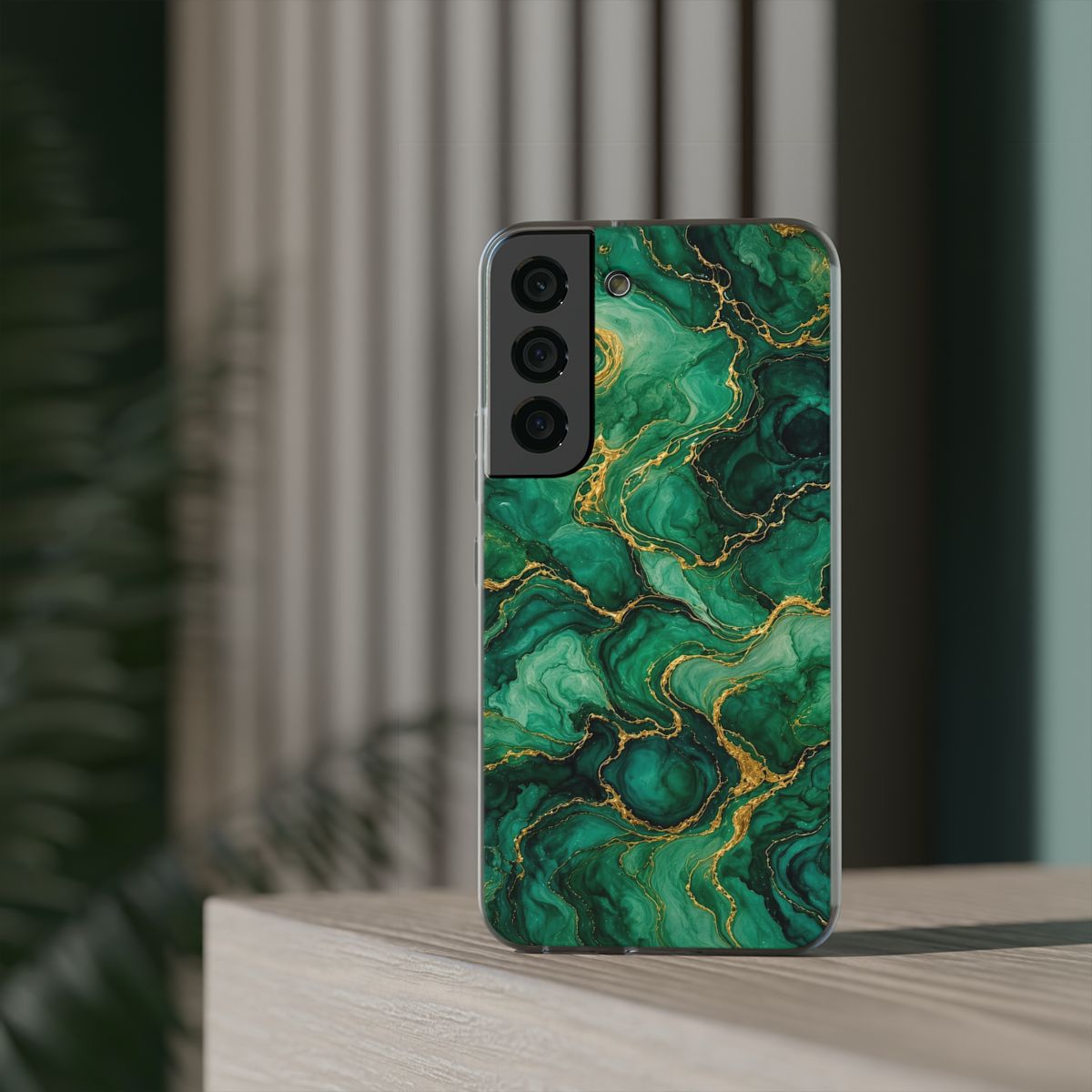 Emerald Tide-Pool Pour Flexi Phone Case – Samsung Galaxy S22