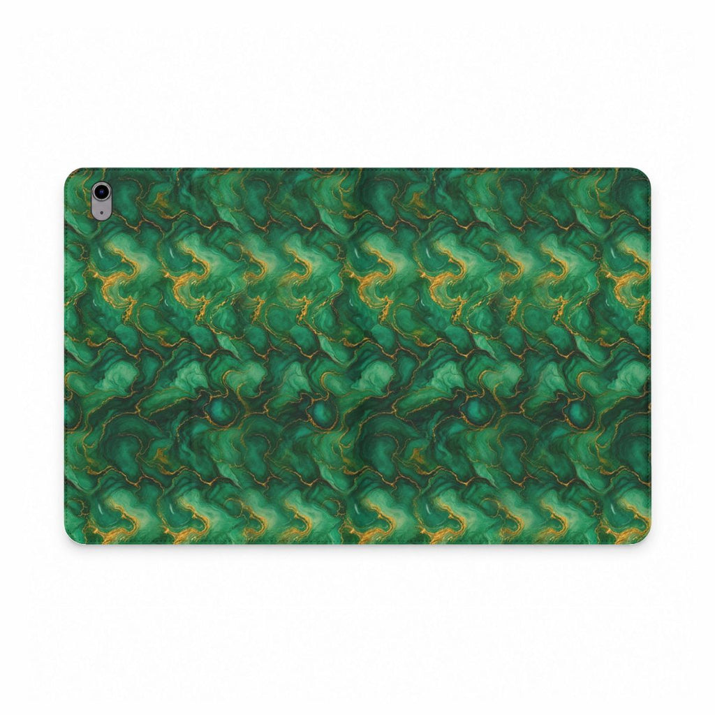 Emerald Tide-Pool Pour iPad Folio Case – iPad Air 11inch (M3/M2/5th/4th Gen)