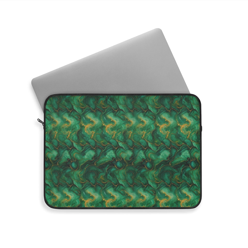 Emerald Tide-Pool Pour Laptop Sleeve – 15