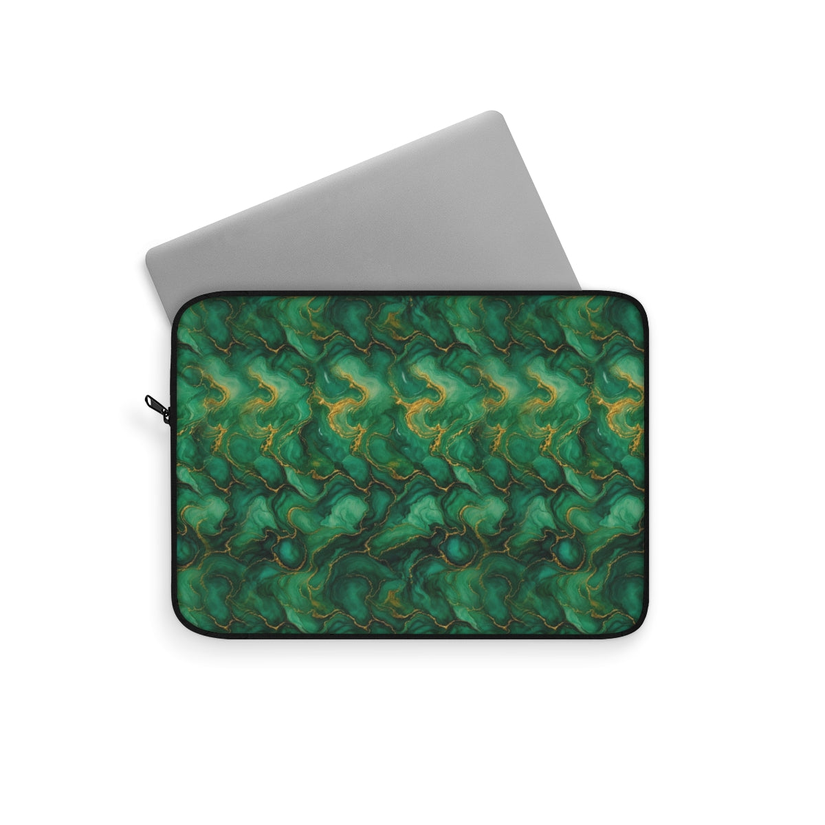 Emerald Tide-Pool Pour Laptop Sleeve – 12