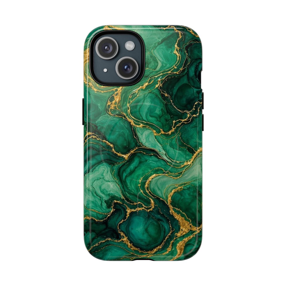Emerald Tide-Pool Pour Magnetic Tough iPhone Case – iPhone 15