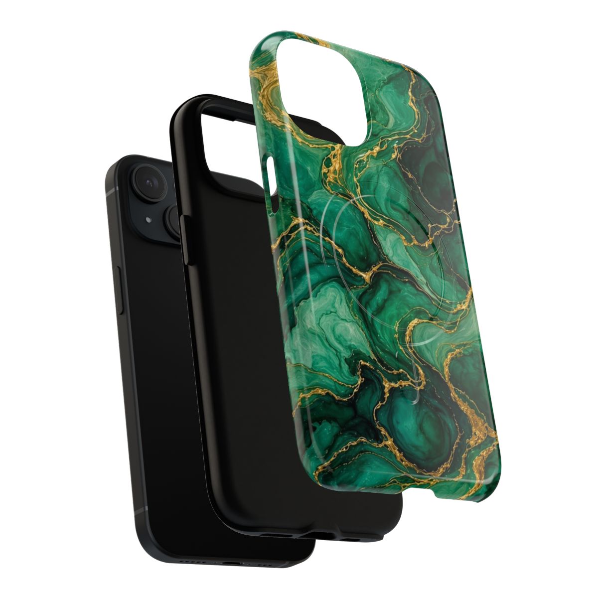 Emerald Tide-Pool Pour Magnetic Tough iPhone Case – iPhone 15