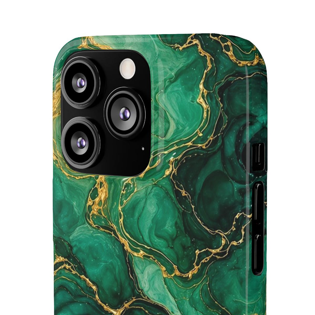Emerald Tide-Pool Pour Slim Phone Case – iPhone 13 Pro