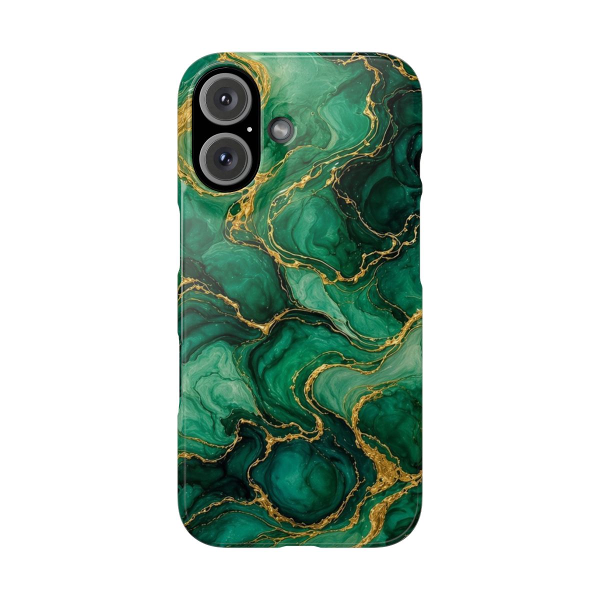 Emerald Tide-Pool Pour Slim Phone Case – iPhone 16