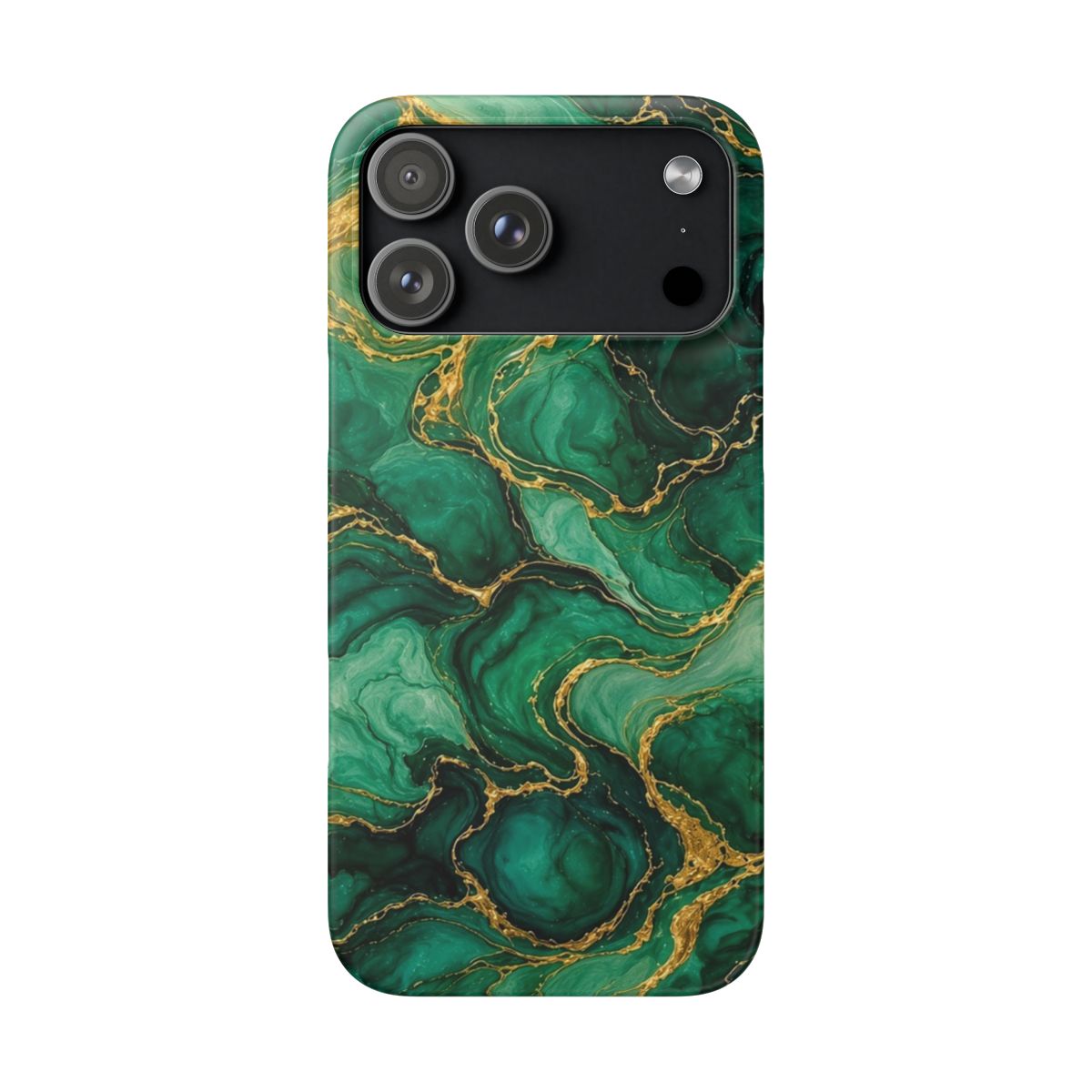 Emerald Tide-Pool Pour Slim Phone Case – iPhone 17 Pro Max