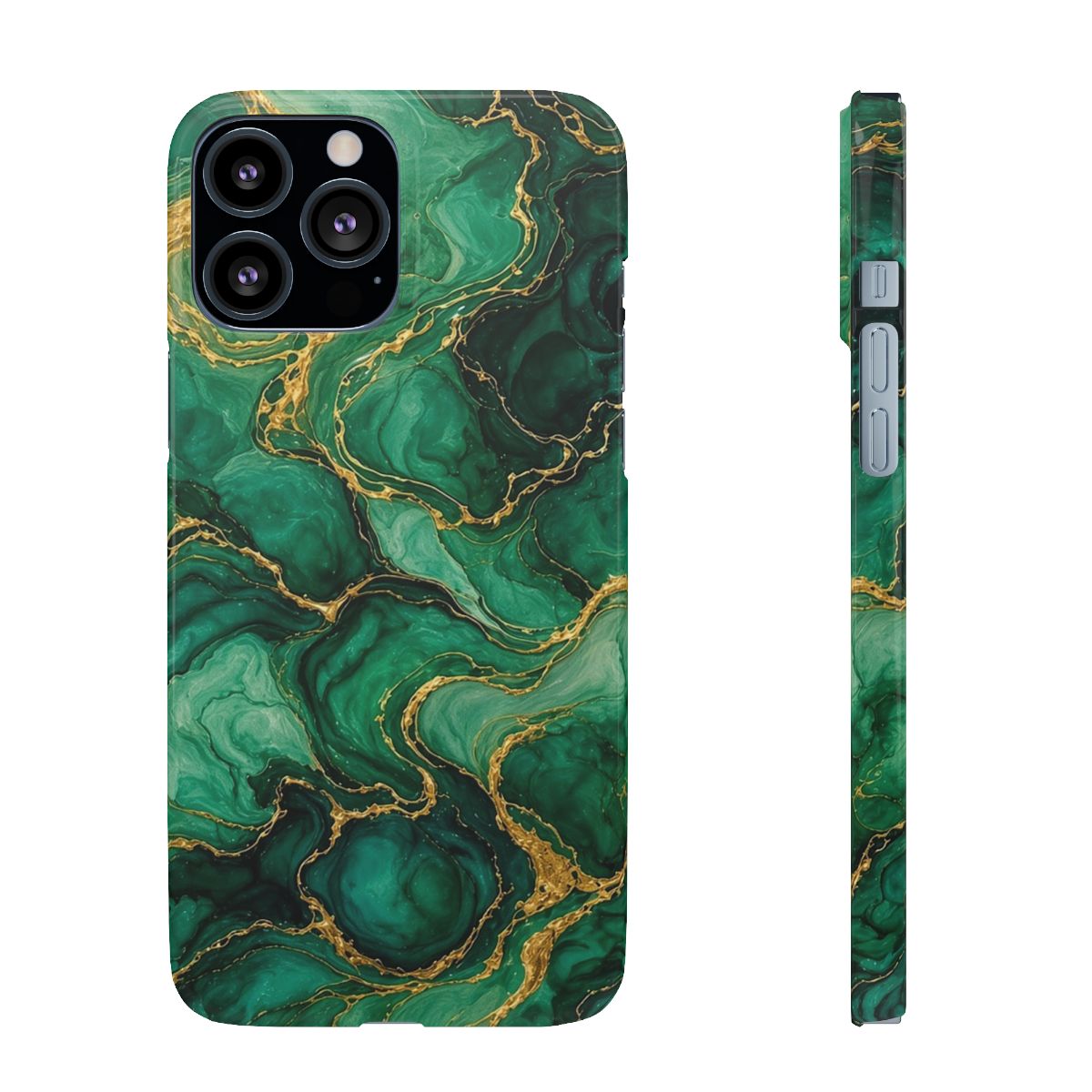 Emerald Tide-Pool Pour Slim Phone Case – iPhone 13 Pro Max