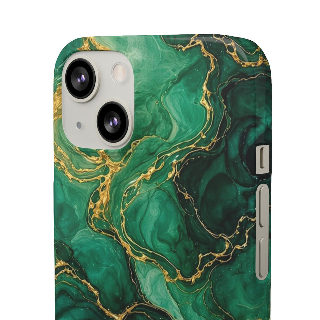 Emerald Tide-Pool Pour Slim Phone Case – iPhone 13