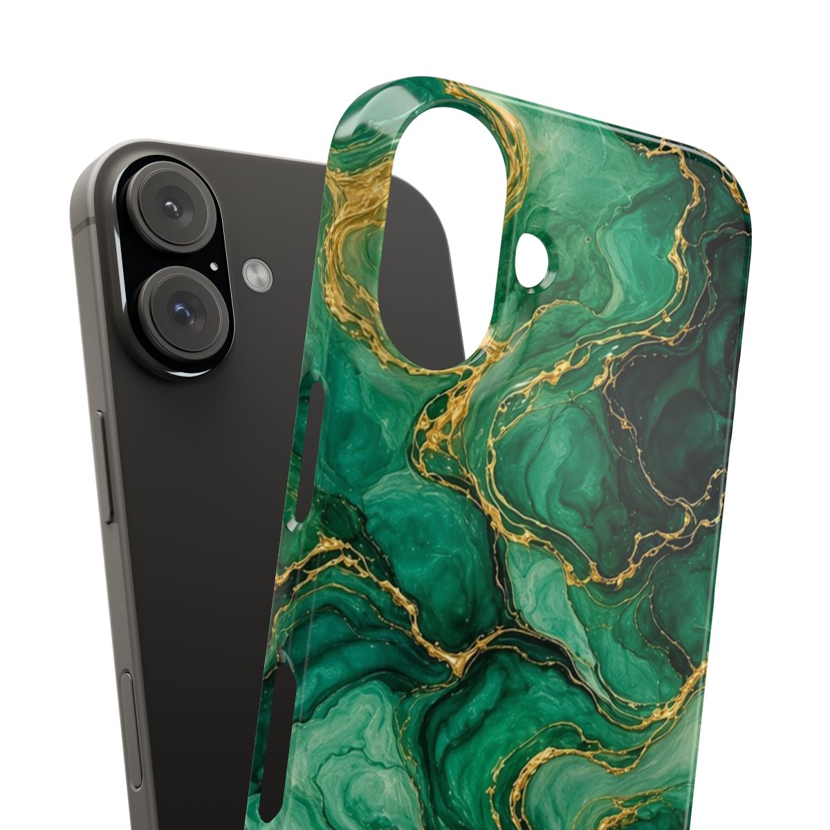 Emerald Tide-Pool Pour Slim Phone Case – iPhone 16