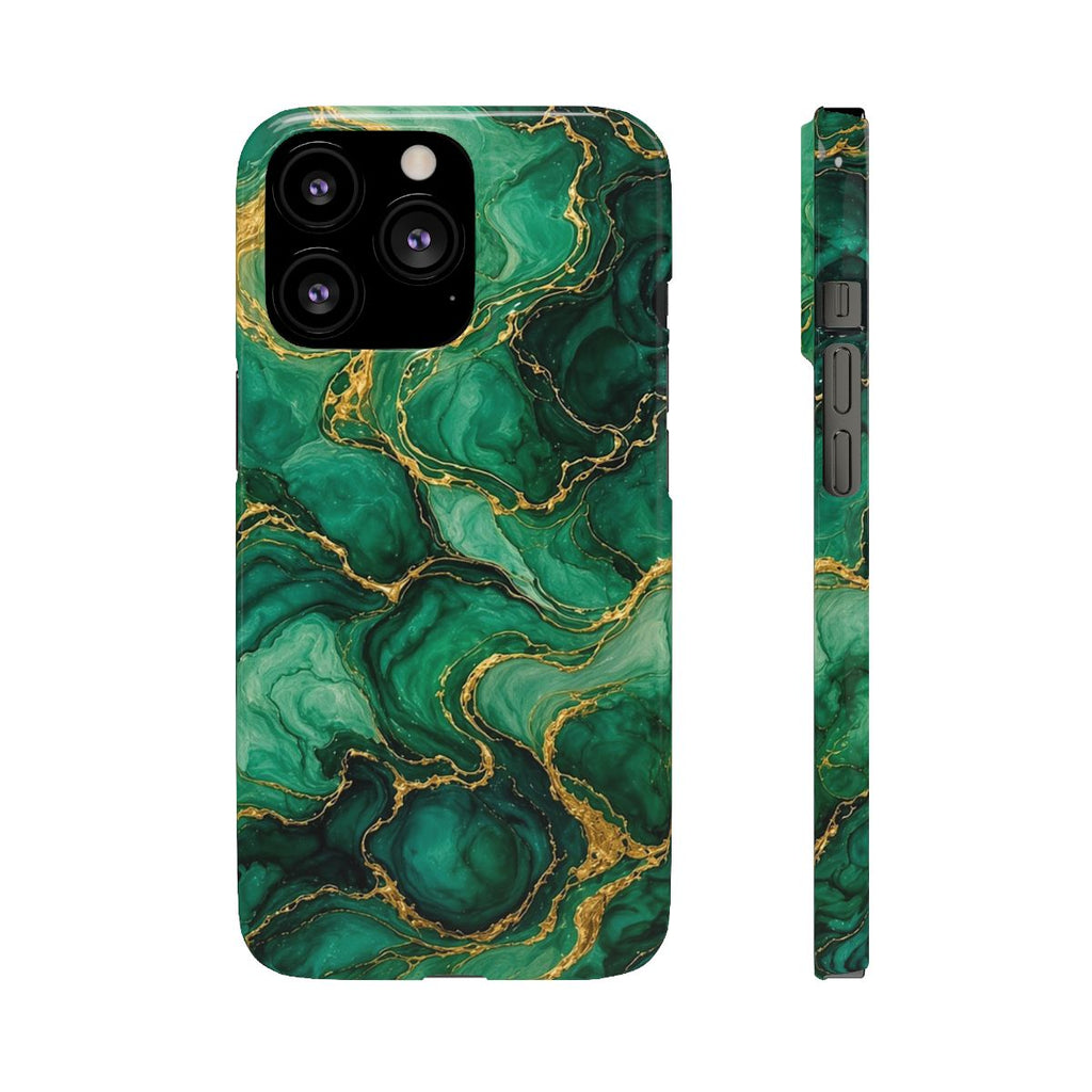 Emerald Tide-Pool Pour Slim Phone Case – iPhone 13 Pro
