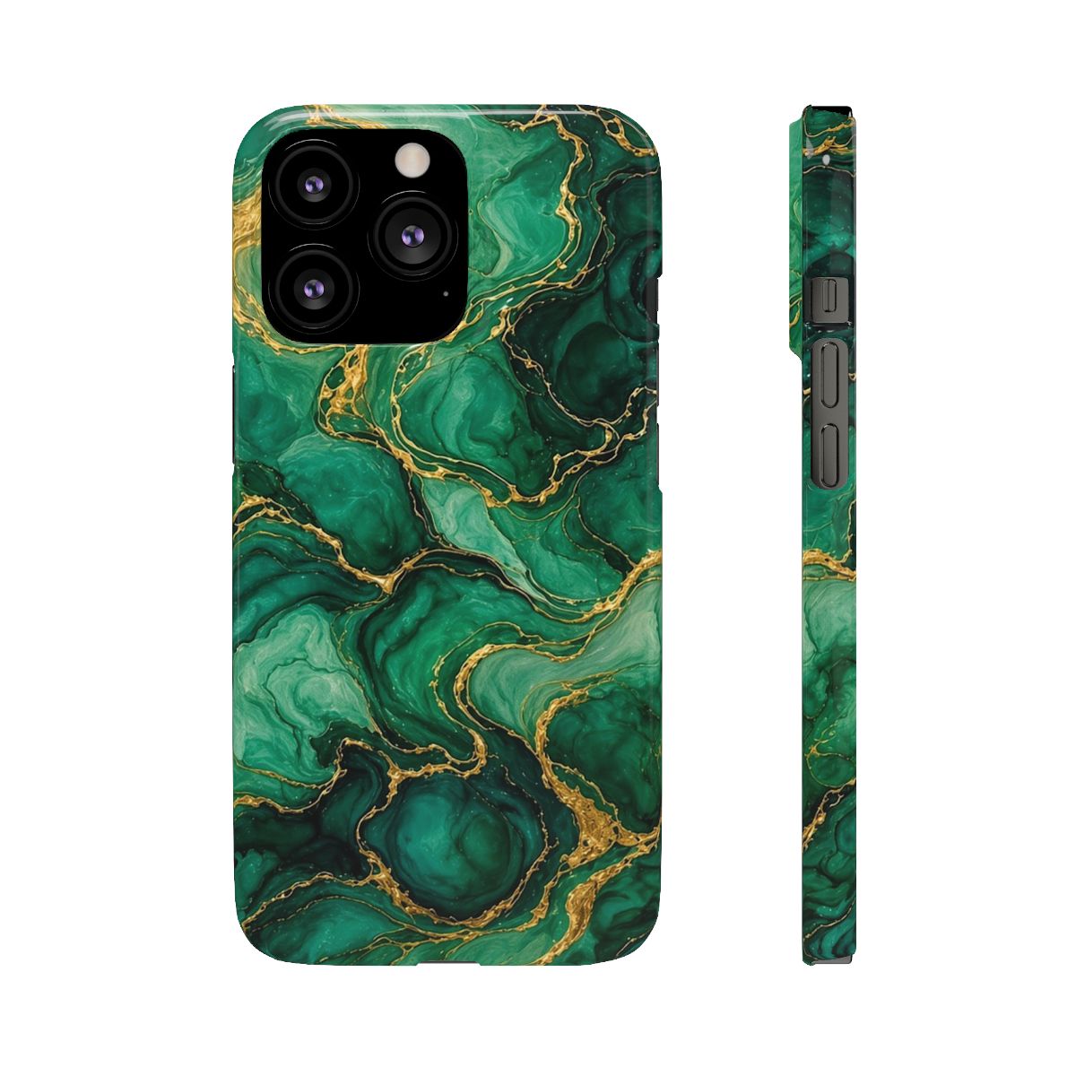 Emerald Tide-Pool Pour Slim Phone Case – iPhone 13 Pro