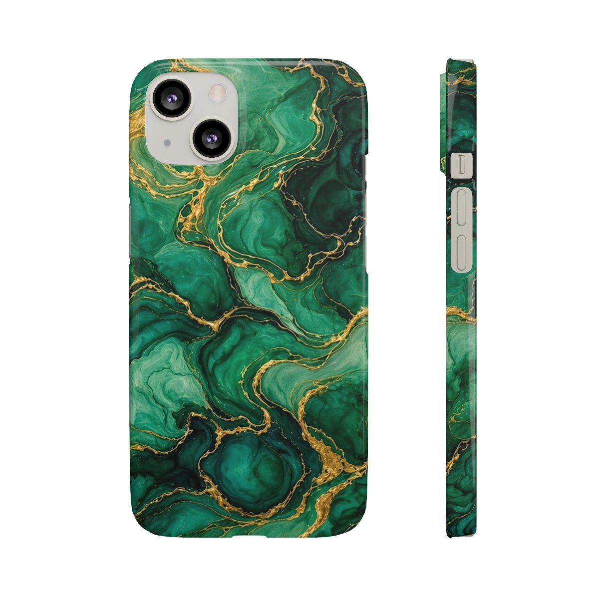 Emerald Tide-Pool Pour Slim Phone Case – iPhone 13