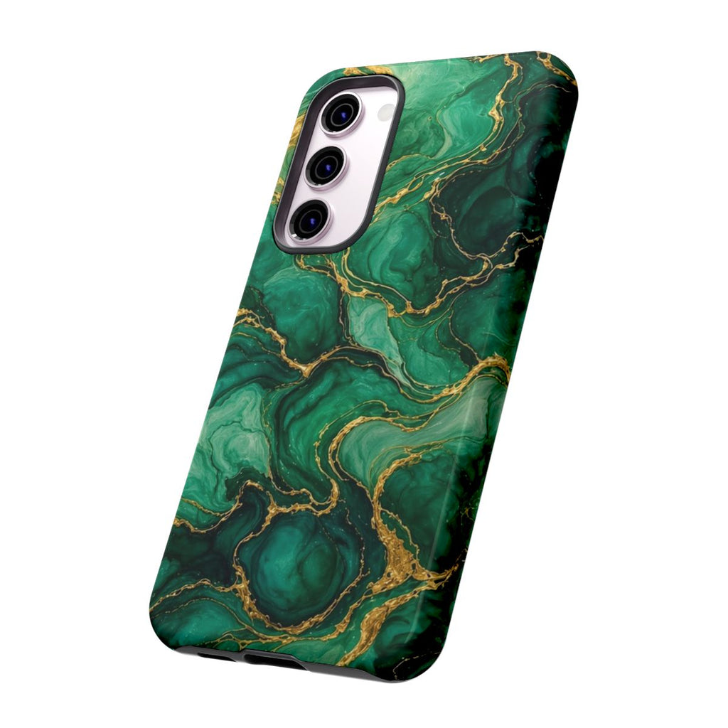 Emerald Tide-Pool Pour Tough Phone Case – Samsung Galaxy S23 Plus