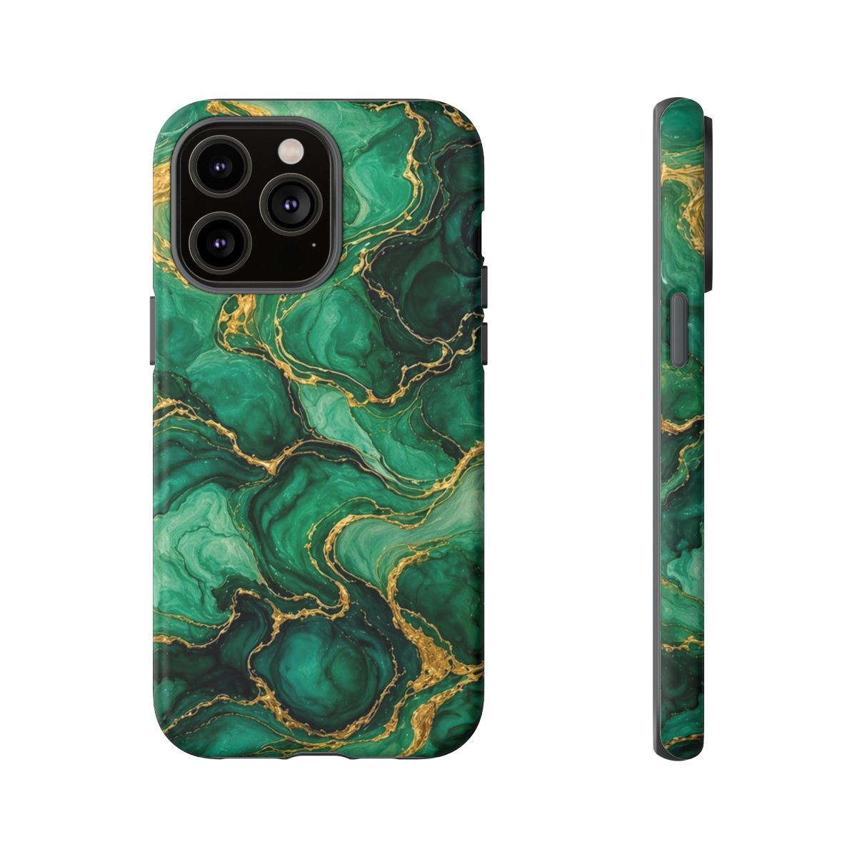 Emerald Tide-Pool Pour Tough Phone Case – iPhone 14 Pro Max