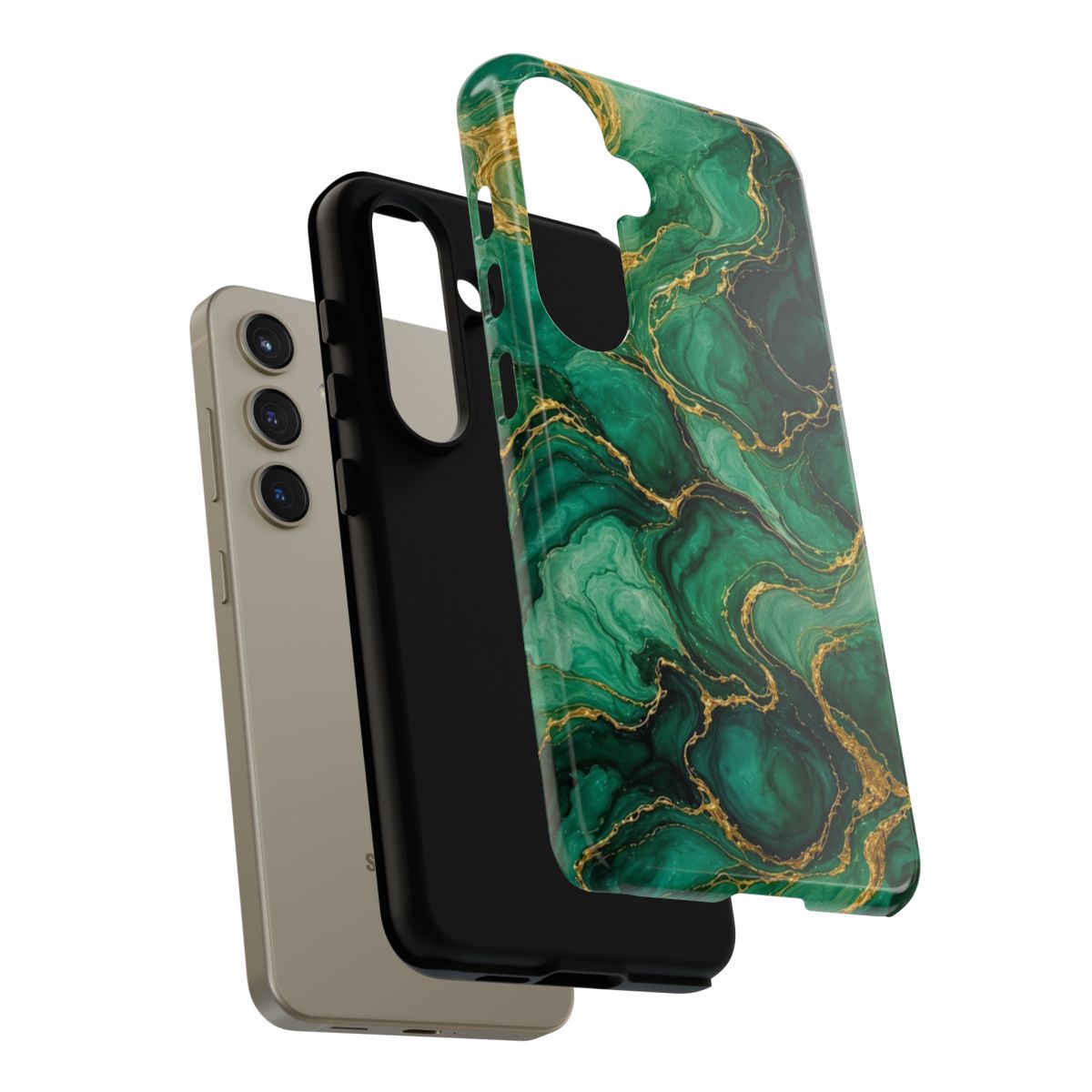 Emerald Tide-Pool Pour Tough Phone Case – Samsung Galaxy S24