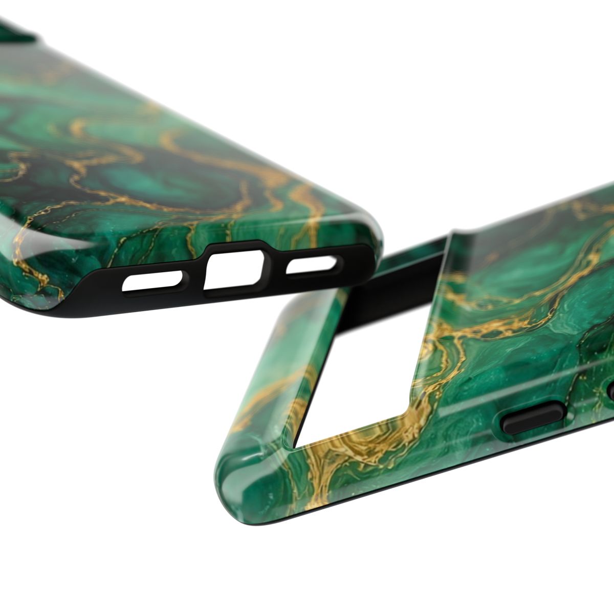 Emerald Tide-Pool Pour Tough Phone Case – Google Pixel 8 Pro