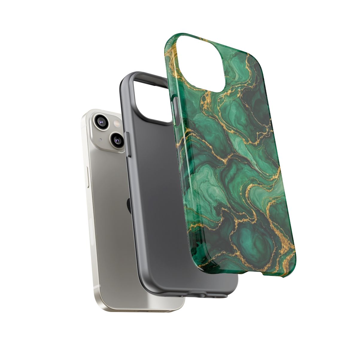 Emerald Tide-Pool Pour Tough Phone Case – iPhone 14