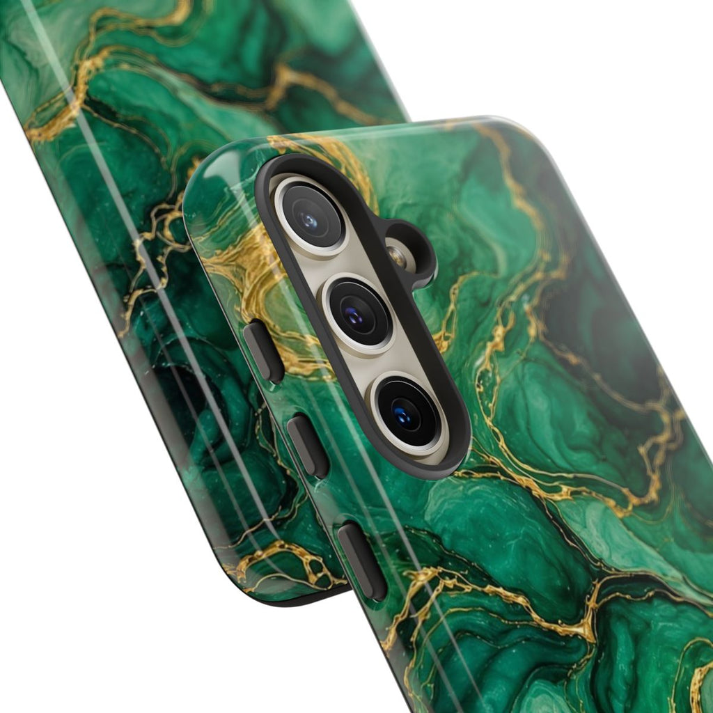 Emerald Tide-Pool Pour Tough Phone Case – Samsung Galaxy S24