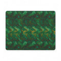 Emerald Tide-Pool Pour Vegan Leather Mouse Mat – 11.1 × 8.7 (Rectangle)