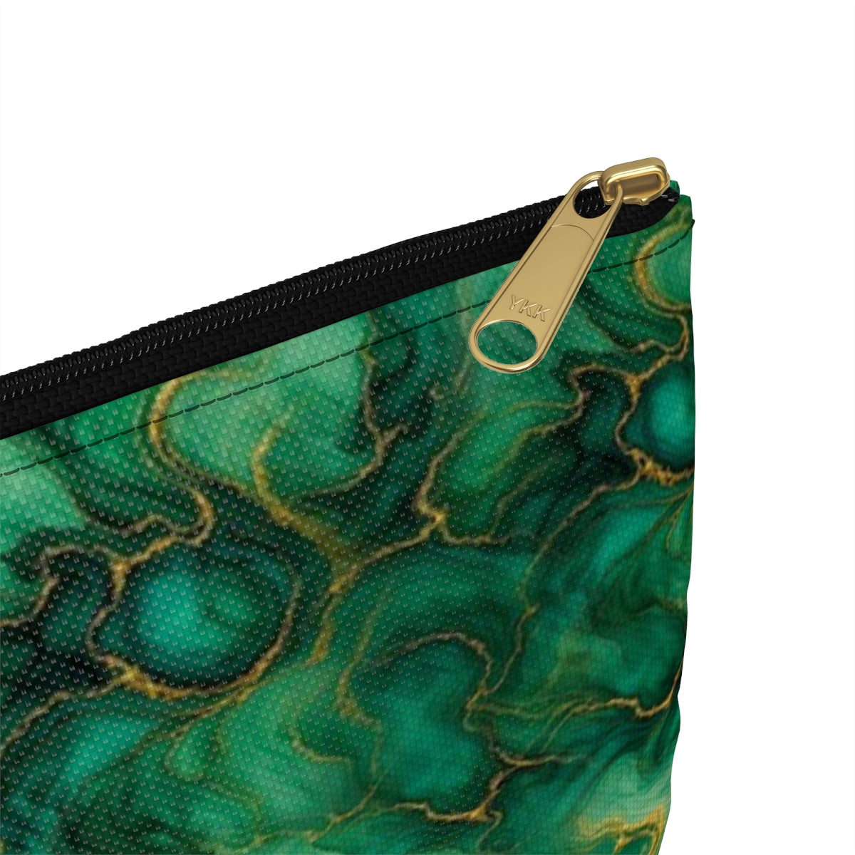 Emerald Tide-Pool Pour Zip Accessory Pouch – Large