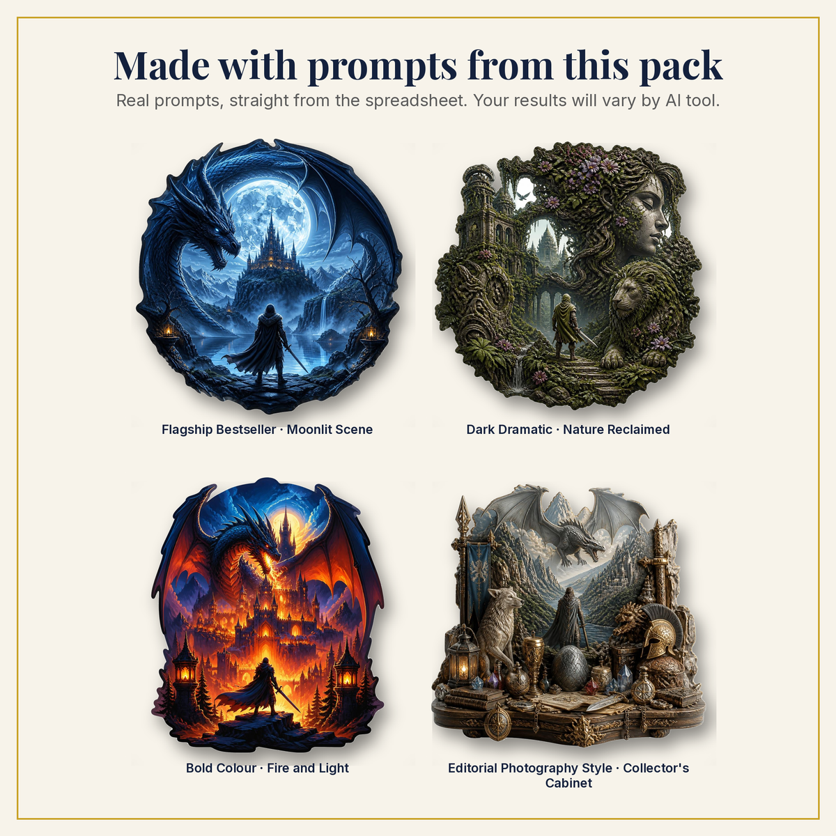 Sample artwork made with prompts from this pack